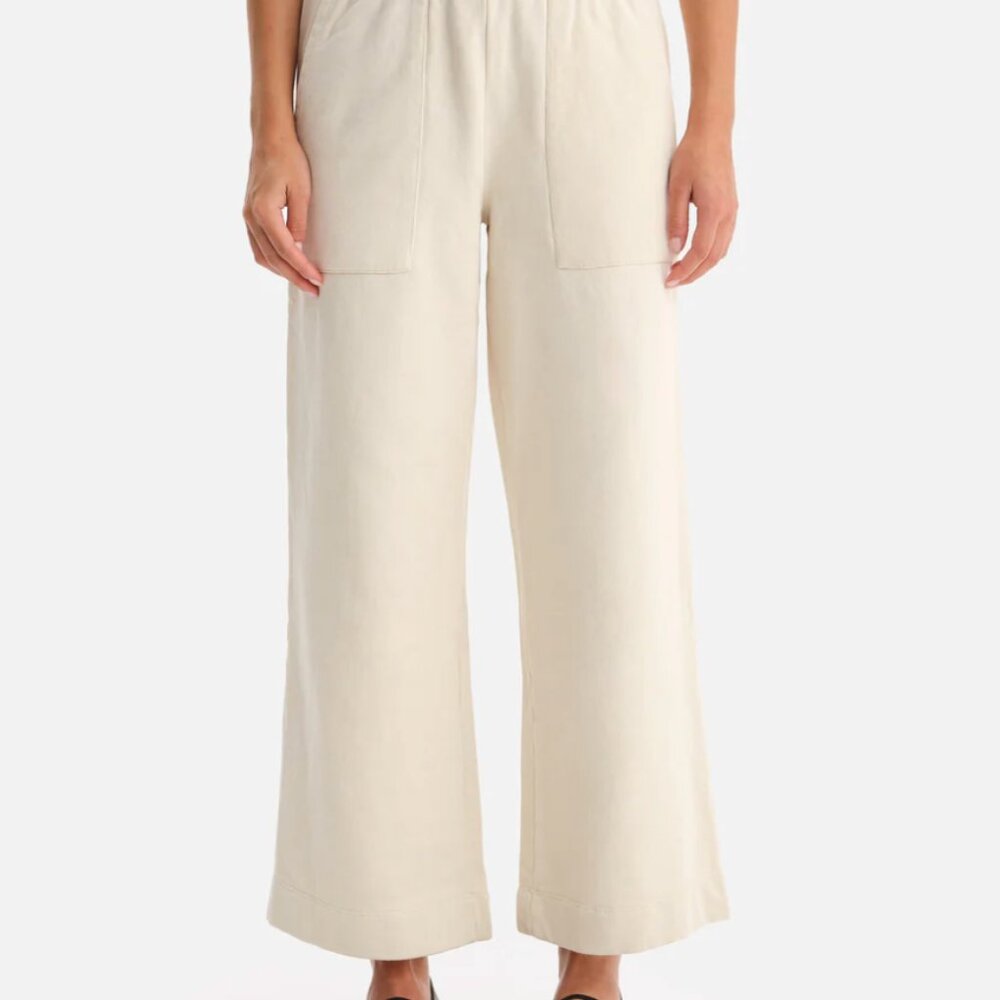 NWT Mate the Label Organic Fleece Wide Leg Pant Sweatpants
